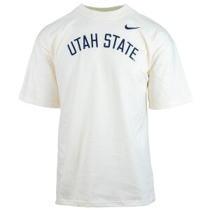 Men's nike utah state arched loose fit natural t-shirt